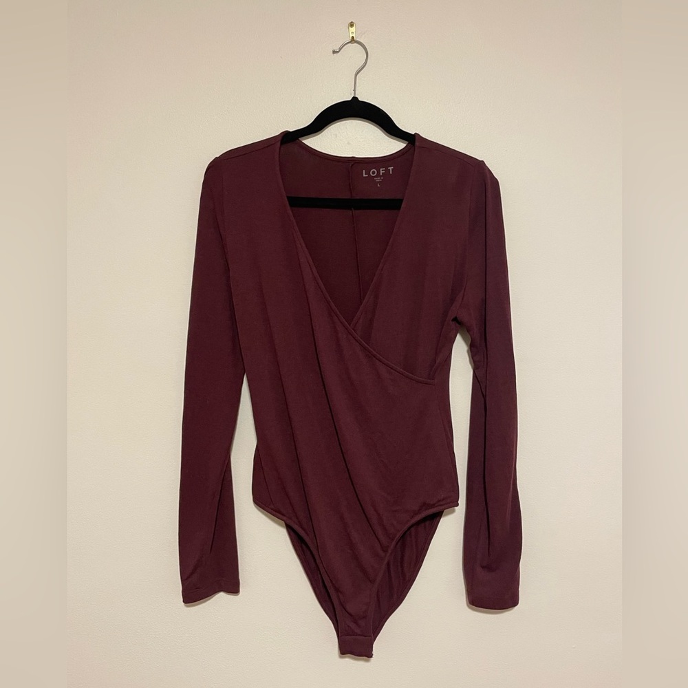 LOFT Women’s Bodysuit with snap bottom size L